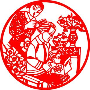 九九重阳节剪纸老人节窗花孝敬老人尊老爱老孝道玻璃贴敬老院装饰