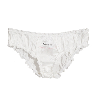 yesmylord真丝内裤法式刺绣套装桑蚕丝亲肤丝滑弹性舒适少女可爱