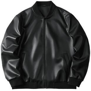 HLA/海澜之家POWER YOUNG系列夹克26春夏新PU皮纯色通勤风外套男