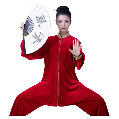 2024新款南韩绒太极服女高端秋