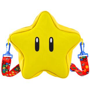 日本环球影城同款星星单肩包超级玛丽卡通化妆品收纳包可爱斜挎包