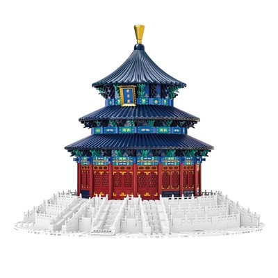 2025新款天坛祈年殿榫卯结构积木