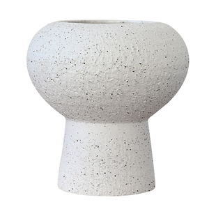 绿植陶瓷花盆高脚花瓶白色单株兰花陶盆蝴蝶兰轻奢高级感异形高款