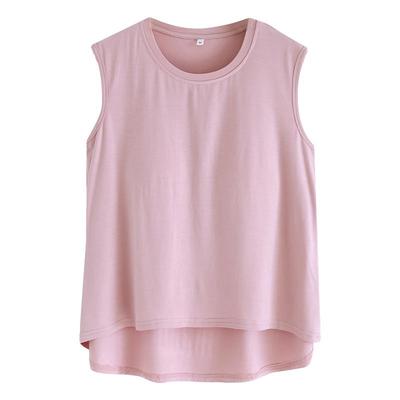 罩杯一体莫代尔女背心轻薄柔软