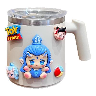 水杯保温杯大容量男款学生上学专用儿童304不锈钢带盖直饮杯防摔