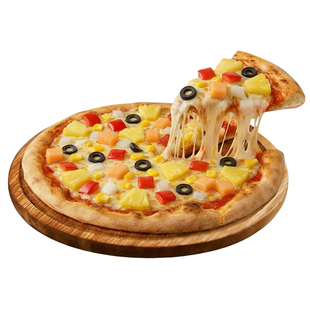 披萨在线 9英寸水果披萨加热即食半成品比萨饼底胚皮材料套餐微波