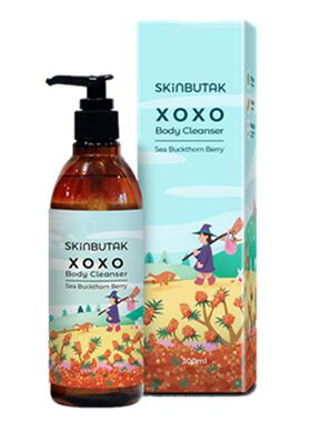 韩国丝倍和沙棘果植萃沐浴露300ml 清洁水润保湿去角质泡沫绵密