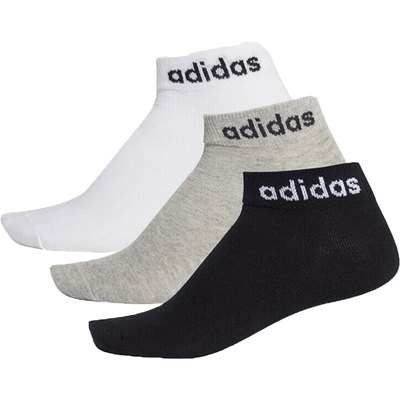 Adidas/阿迪达斯正品 NEO男女舒适短筒运动袜子三双装FJ7724