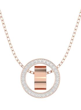 时运双环女项链施华洛世奇礼物