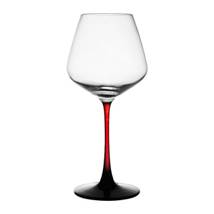 黑领结红杆红酒杯套装家用醒酒器水晶勃艮第葡萄酒高脚杯轻奢高档