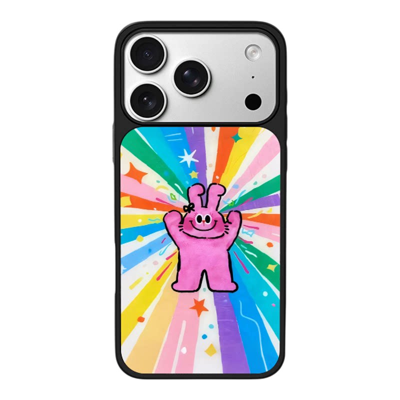 开心猫咪创意适用于苹果17promax新款手机壳iPhone air/16pro/15plus14玻璃13pro小众手机套12男女冰感肤感11