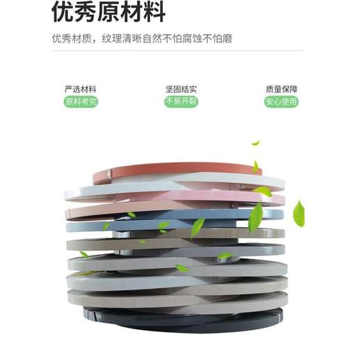 高光封边条肤感pvc木板生态板家具封边皮亮光橱柜门衣柜PET收边条