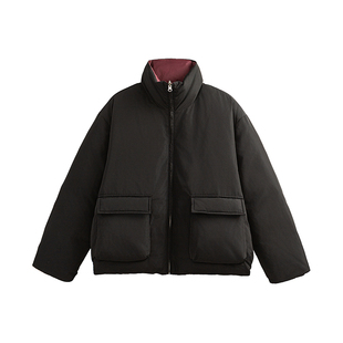 Dream made 双面穿羽绒服男女冬季加厚情侣面包服白鸭绒男生外套