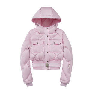 BCG鹅绒女羽绒滑雪服双板26新款保暖防风防水加厚修身显瘦滑雪服