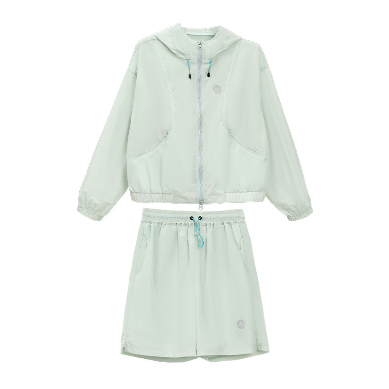日本livheart kids 女大童防晒速干运动套装夏季儿童户外套装女童