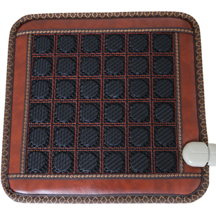 正宗泗滨红砭石养生加热坐垫办公室保健理疗冬季电加热玉石矾石