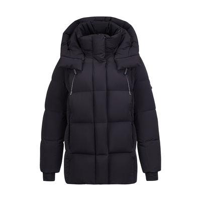 雅鹿极钻95白鸭绒羽绒服女中长款