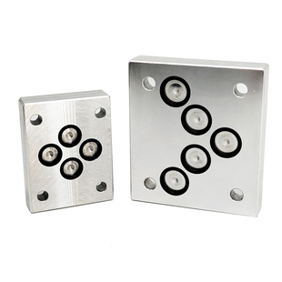 液压电磁换向阀盖板封油路液压油路块堵板6/10通径电磁阀座盲板