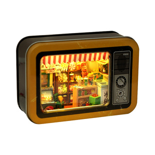 diy小屋手工迷你房子微缩景观盒子模型积木立体拼图玩具生日礼物