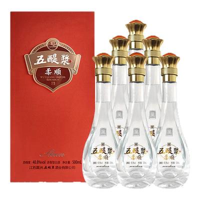 五醍浆柔顺40.8度500ml纯粮白酒