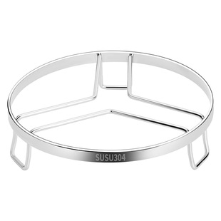 家用304不锈钢蒸架加厚蒸锅垫支架蒸笼架子蒸菜隔水厨房三脚蒸架