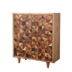 Ni+尼家中古玄关柜实木侘寂风客厅靠墙边柜入户装饰收纳储物柜子