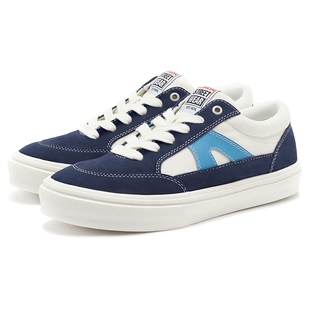 VISION官方 STICK LIGHT卡布里蓝低帮翻毛皮轻量化街头运动滑板鞋