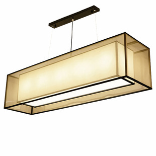 现代新中式美式客厅餐厅书房仿古铁艺酒店吧台吊灯复古餐厅灯具