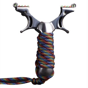 全钢追龙扁皮精准弹弓高精度快压专用弹工架户外竞技高压重型专业