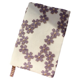 真我 葡萄成熟时 重工刺绣手工布书衣 手账本A5A6手帐封套笔记本