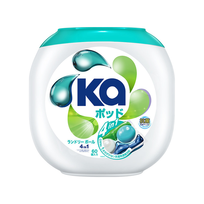 KA王子菁华4合1洗衣凝珠深层洁净除菌持久留香日本进口浓缩洗衣球