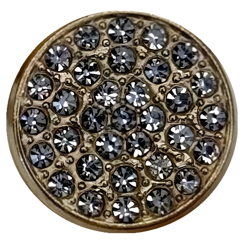 Colorcoco金色满钻水钻纽扣
