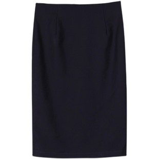 2025春秋新款包臀裙女半身裙长款开叉一步裙高腰过膝长裙黑色包裙