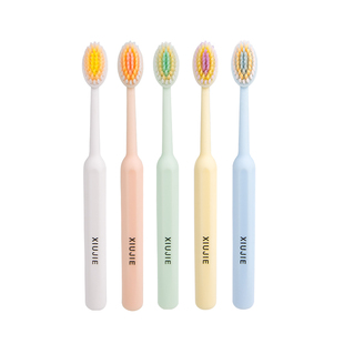 【店铺爆款】修洁大头凸面牙刷马卡龙颜色家庭装家用牙刷情侣学生