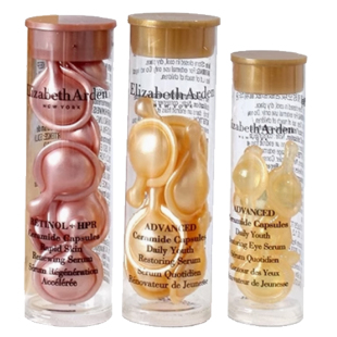 伊丽莎白雅顿金胶粉胶时空焕活淡纹紧致胶囊精华眼胶次抛A醇面部