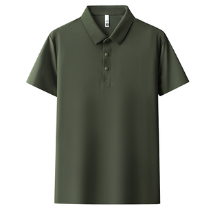 无痕凉感冰丝T恤POLO衫工作服定制印logo夏季短袖公司团体文化衫