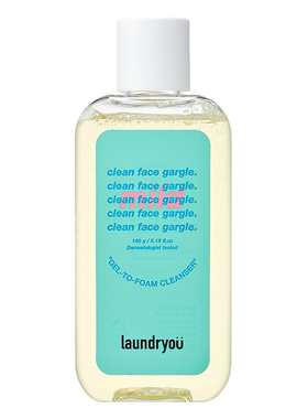 laundryou兰濯优清爽漱脸洁面啫喱柔和温和不刺激氨基酸洗面奶女