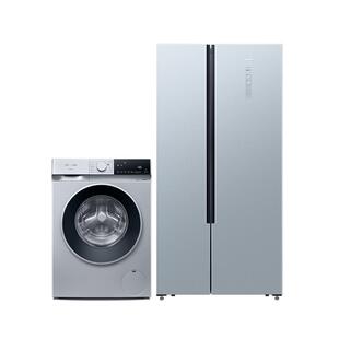 西门子冰洗套装502L家用大容量超薄双开门冰箱10kg全新滚筒洗衣机