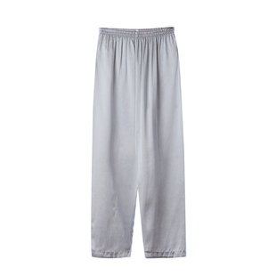 男士真丝睡裤缎面桑蚕丝丝长裤夏秋季纯真丝舒适宽松透气家居裤子