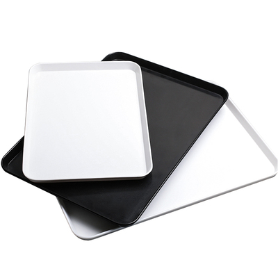 长方形塑料白色蛋糕托盘