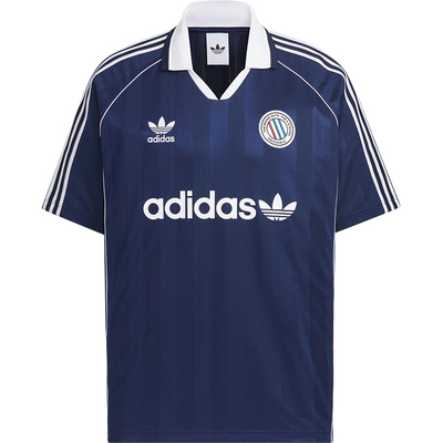 Adidas/阿迪达斯正品三叶草男士训练复古经典足球短袖球衣KC0127