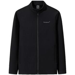 安踏针织立领运动外套男士冬季黑色训练运动服休闲上衣152541733