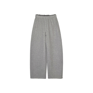 遮胯实力派!~花边腰茧型休闲裤子女冬季新加绒加厚显瘦宽松阔腿裤