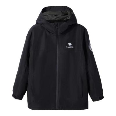 骆驼儿童冲锋衣三合一可拆卸2025新款男童冲锋衣防风防水女童外套