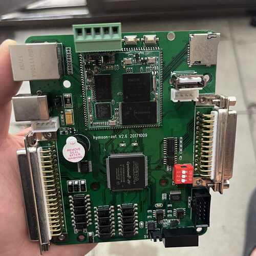 激光打标卡hymson-ext V2.6，一块绿色PCB议价