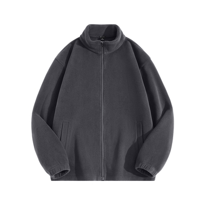 GV真维斯冬季抓绒衣男款立领