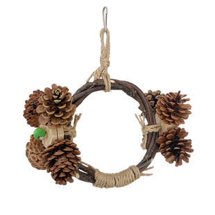 鹦鹉站架树枝站杆啃咬趣味解闷娱乐鸟笼玩具虎皮牡丹秋千天然原木