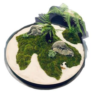 永生苔藓微景观餐桌高档装饰花摆件客厅酒店会所酒店大圆桌会议桌