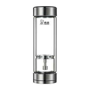 希诺新款双层玻璃杯茶水分离高档水杯男女磁吸式定制刻字泡茶杯子