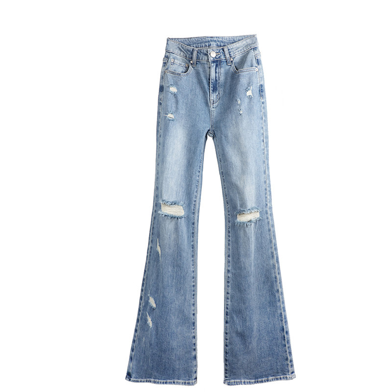 喇叭长裤薄牛仔2026显瘦凉感裤